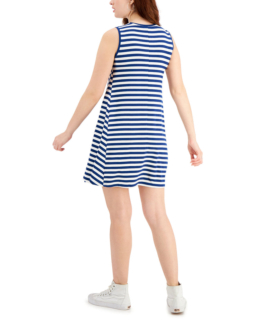 Style & Co Women Striped Sleeveless Dress