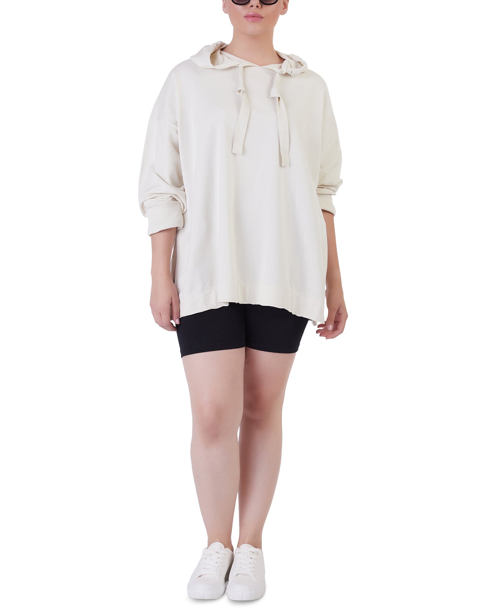 Black Tape Women Plus Black Tape Oversized Hoodie Stone