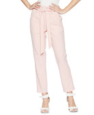 BCBGeneration Women Paperbag Ankle Pants Rose Smoke