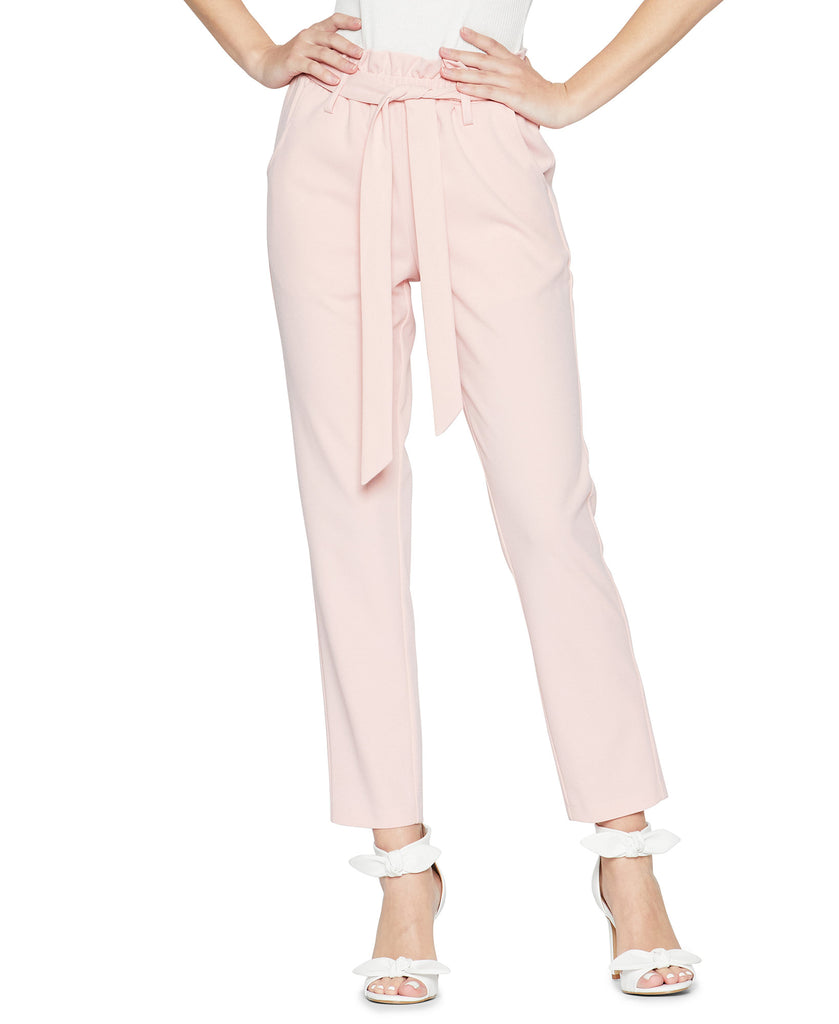 BCBGeneration Women Paperbag Ankle Pants Rose Smoke