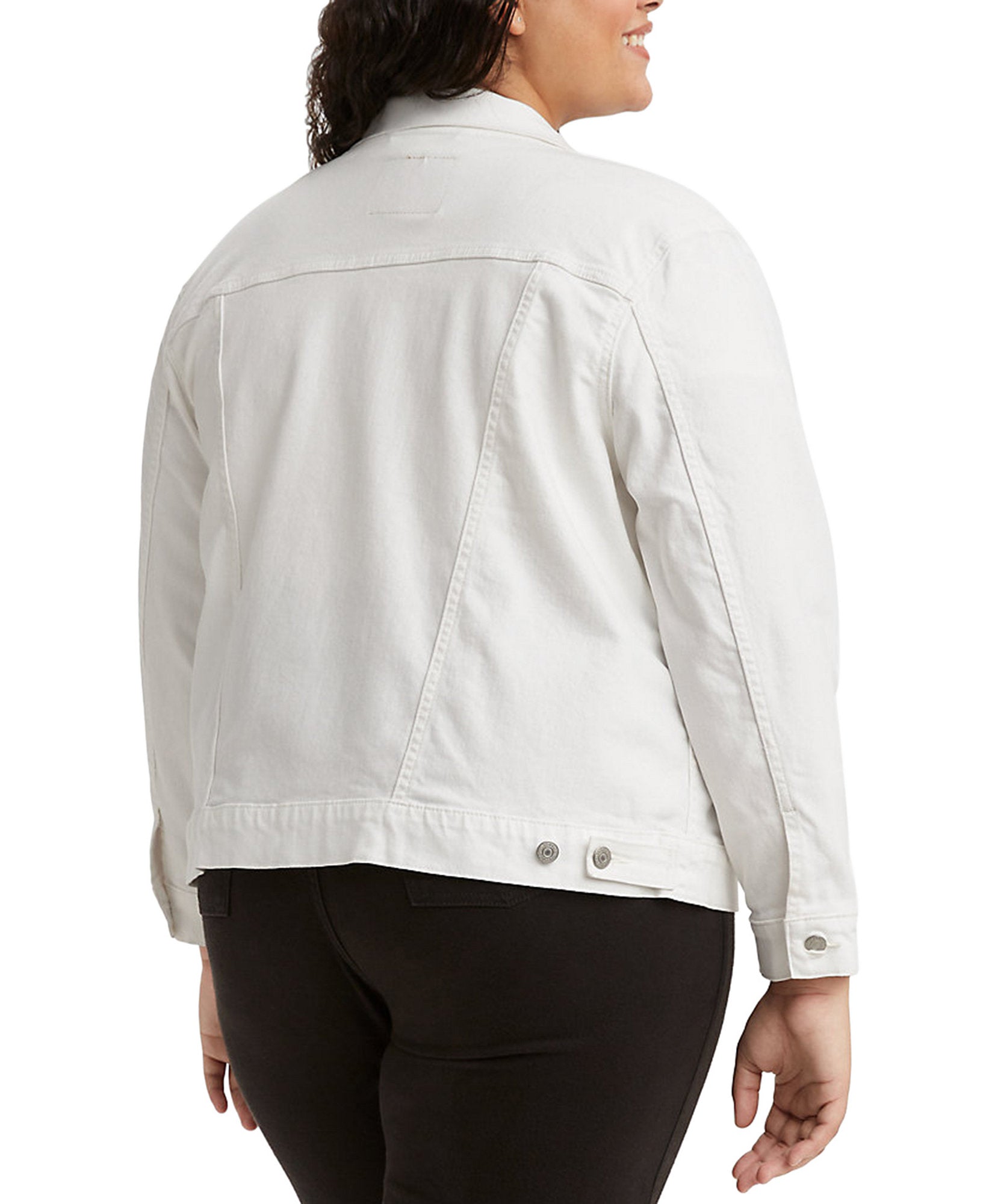 Levis Women Plus Trendy Ex Boyfriend Trucker Jacket
