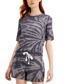 Style & Co Women Petite Printed Short Sleeve Sweatshirt