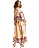 INC International Concepts Women Luxe Drawstring Waist Maxi Dress