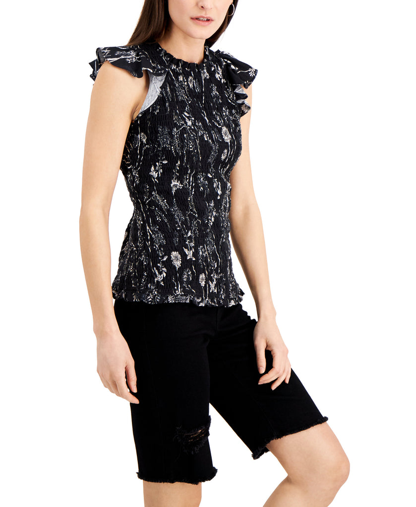 INC-International-Concepts-Women-Floral-Print-Smocked-Top