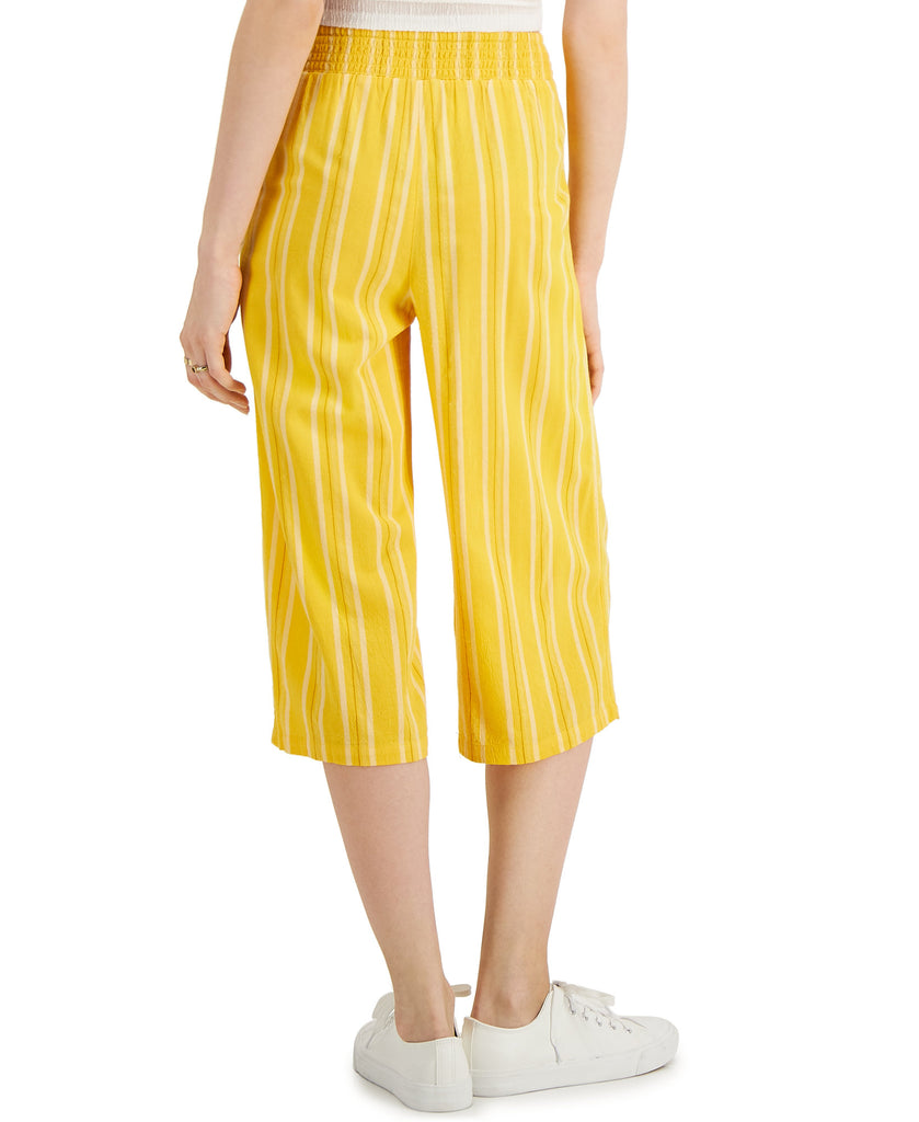 Style & Co Women Petite Striped Cropped Pants