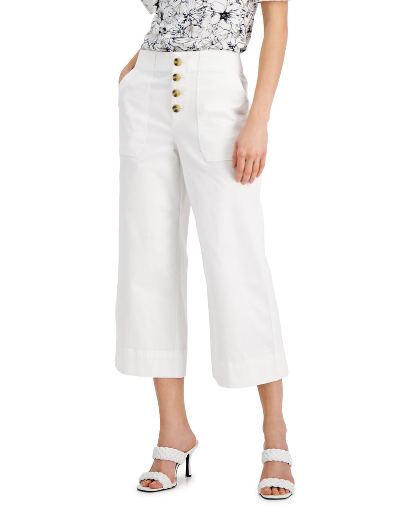 INC International Concepts Women Button Fly Culottes