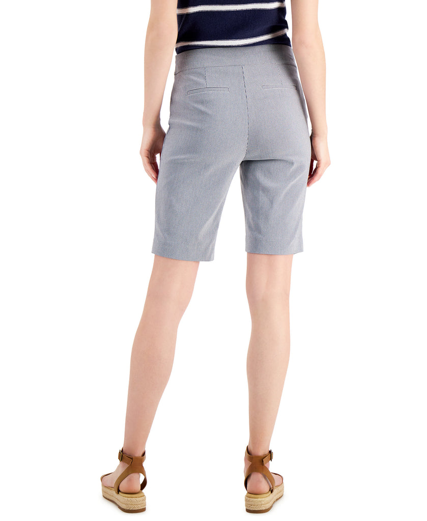 Charter Club Women Striped Bermuda Shorts