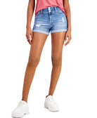 WallFlower Women Three Button Denim Shorts Asher