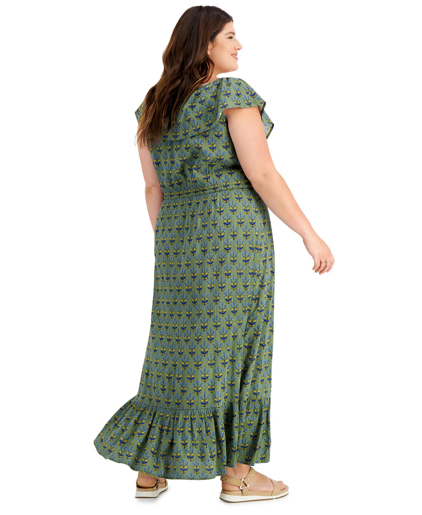 Style & Co Women Plus On Off Shoulder Maxi Dress