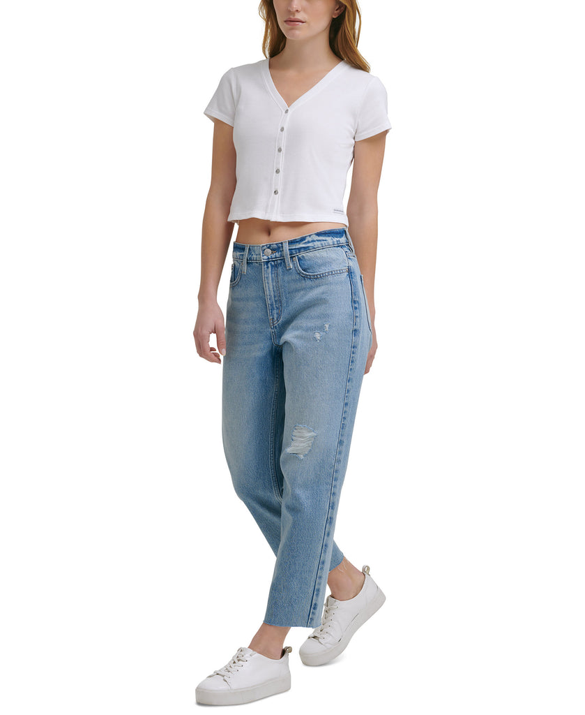 Calvin Klein Jeans Women Cotton Crop Top