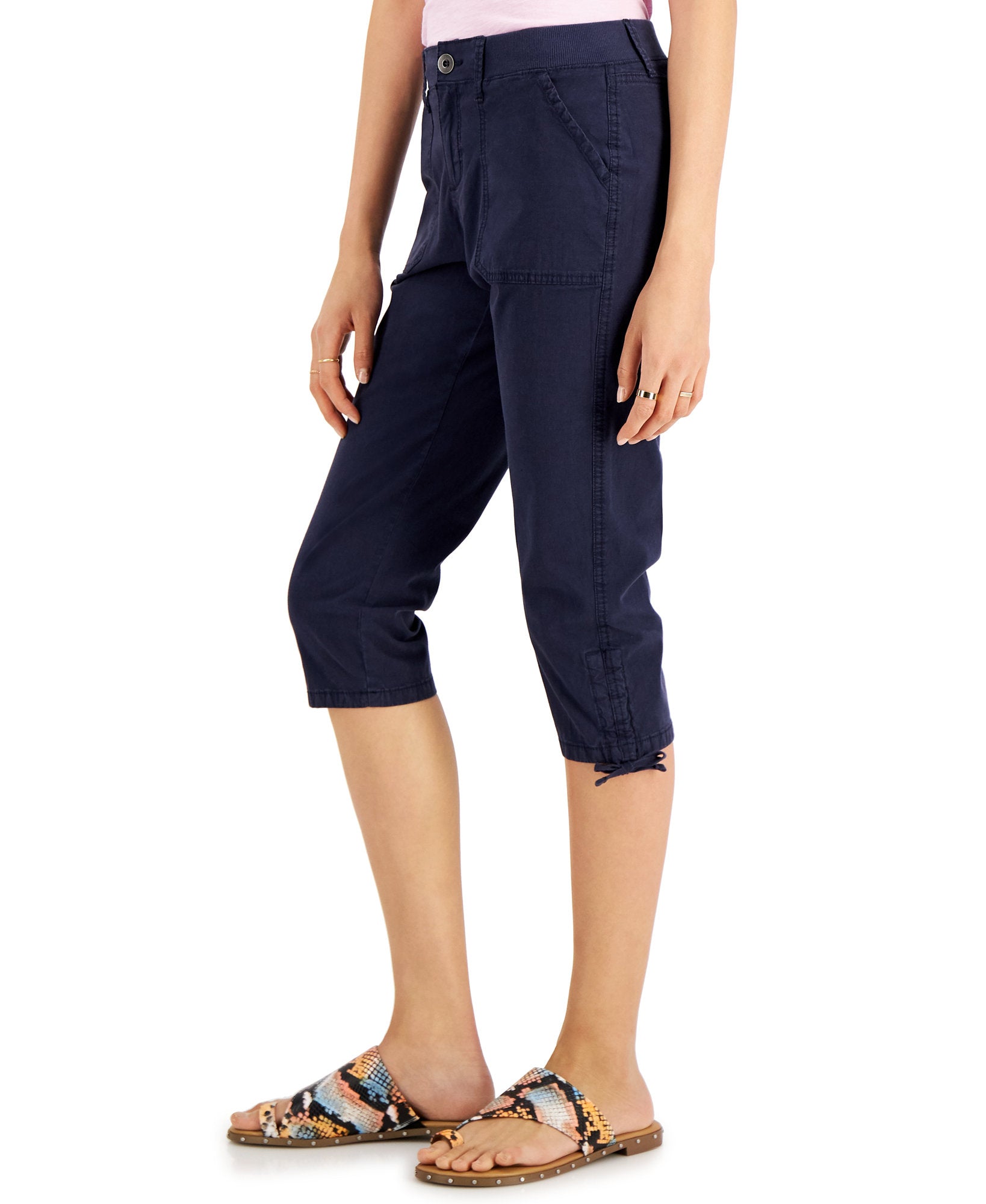 Style & Co Women Petite Utility Capri Pants