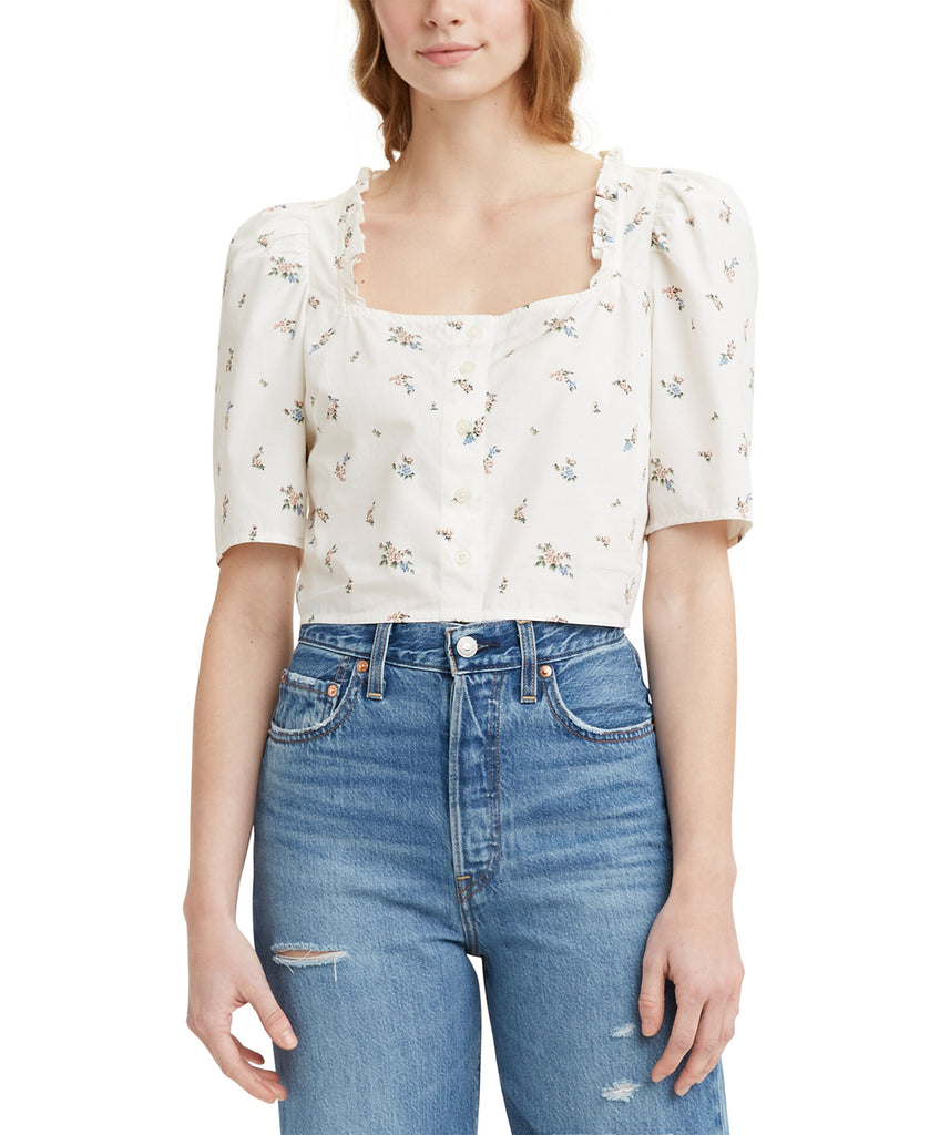 Levis Women Joella Cotton Blouse Cloud Dancer