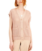 Alfani Women Petite Cotton Short Sleeve Cardigan