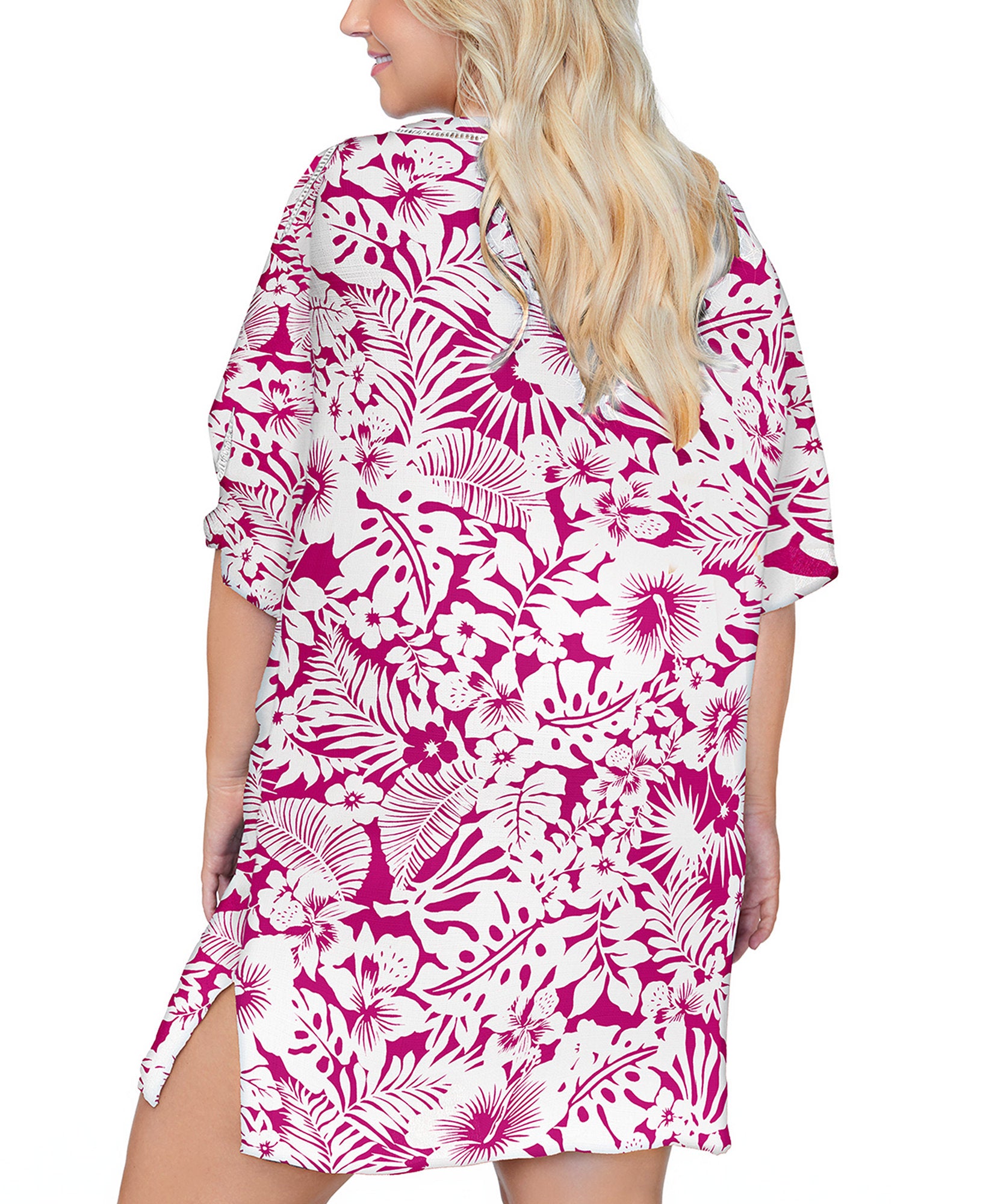 Raisins Women Plus Trendy Making Waves Tranquilo Caftan Cover Up