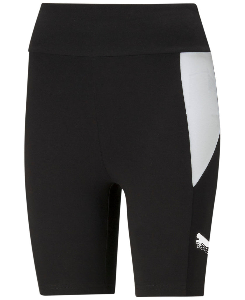 Puma Women Rebel Colorblocked High Rise Bike Shorts Puma Black