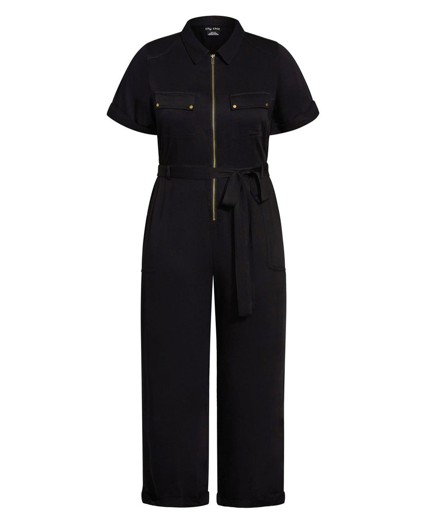 City Chic Women Plus Boiler Suit Jumpsuit