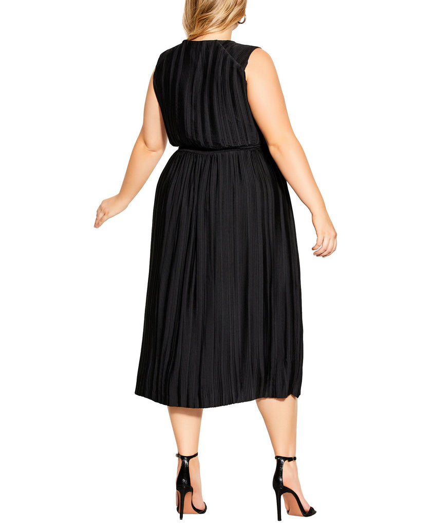 City Chic Women Plus Perfect Pleat Dress