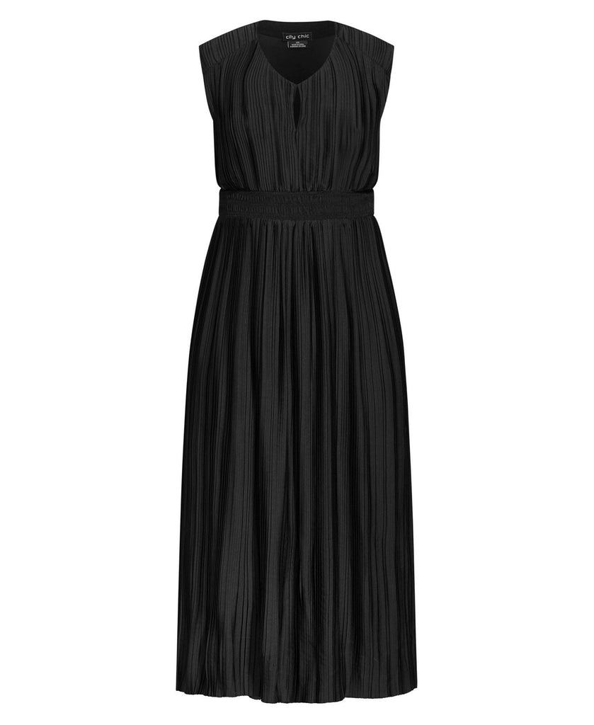 City Chic Women Plus Perfect Pleat Dress