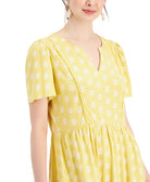 Charter Club Women Split Neck Printed Dress