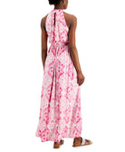 INC International Concepts Women Printed Halter Neck Maxi Dress