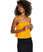 Bar III Women Tie Sleeve Tank Top Desert Sunset