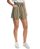 OAT Women Paperbag Waist Shorts Olive