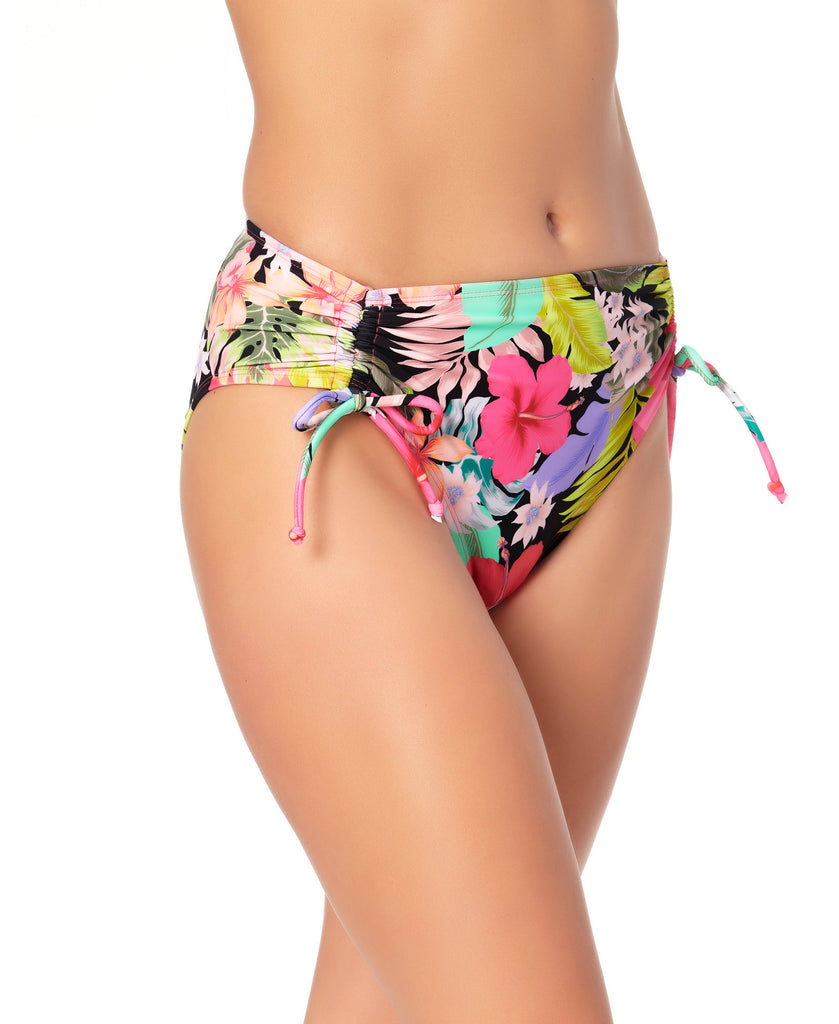 California Waves Women Floral Print High Waist Bikini Bottoms