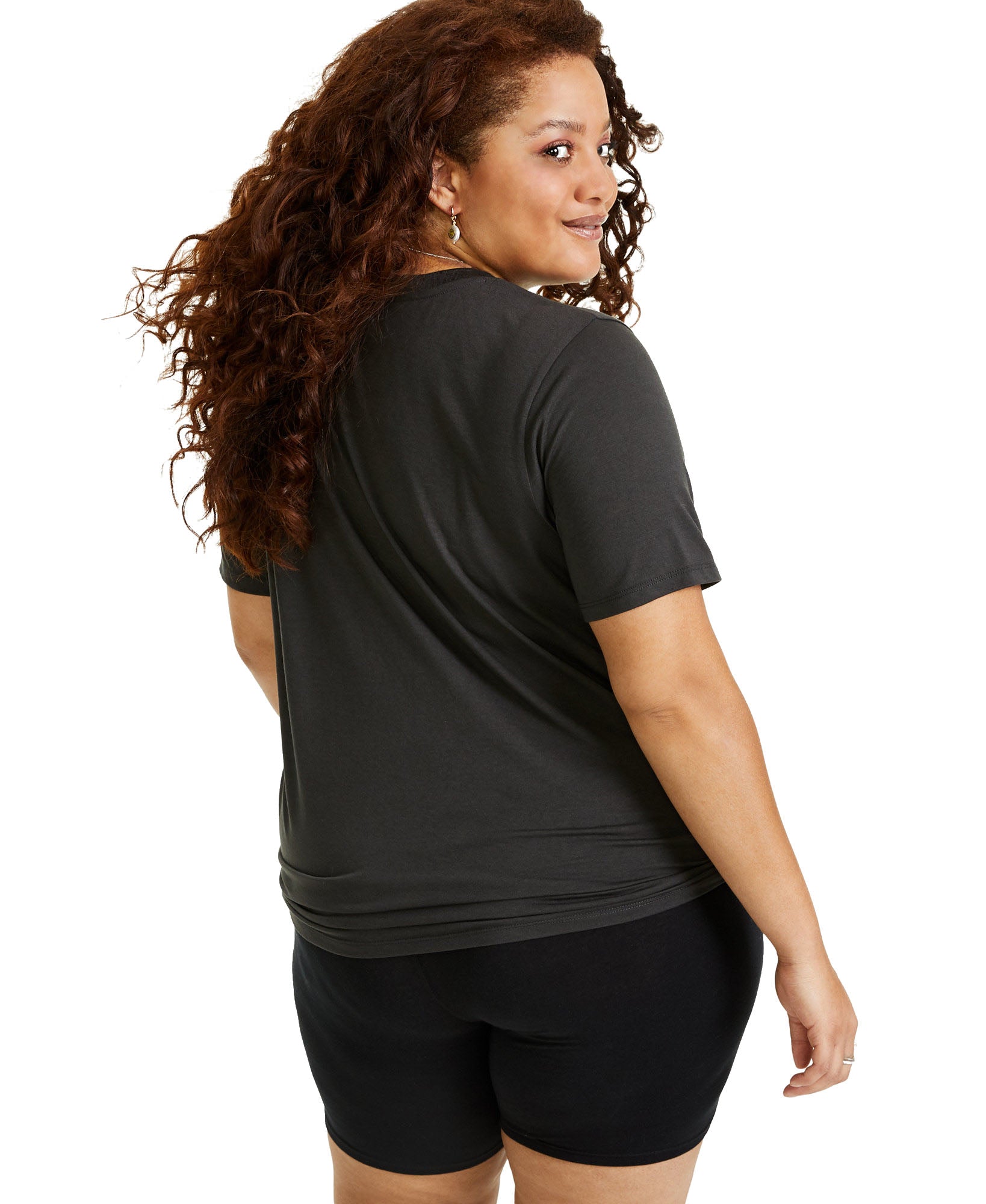 Mighty Fine Women Plus Trendy Love Graphic T Shirt