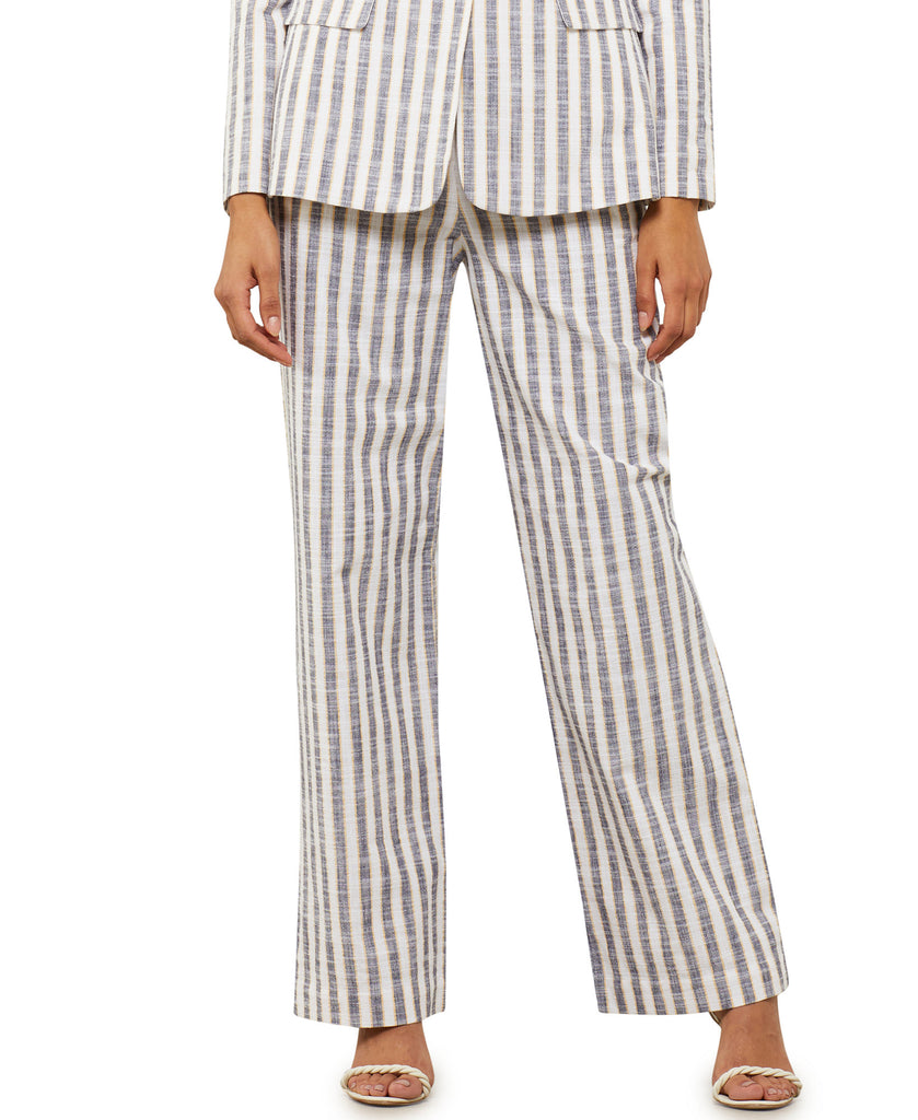 BCBGMAXAZRIA Women Striped Wide Leg Pants