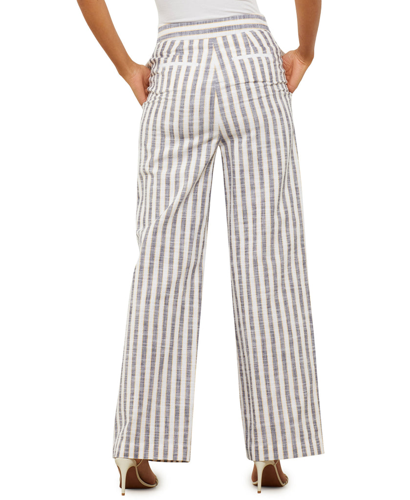 BCBGMAXAZRIA Women Striped Wide Leg Pants