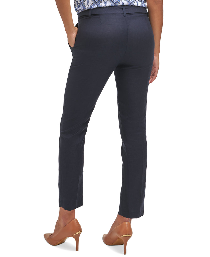 Calvin Klein Women Belted Slim Leg Pants