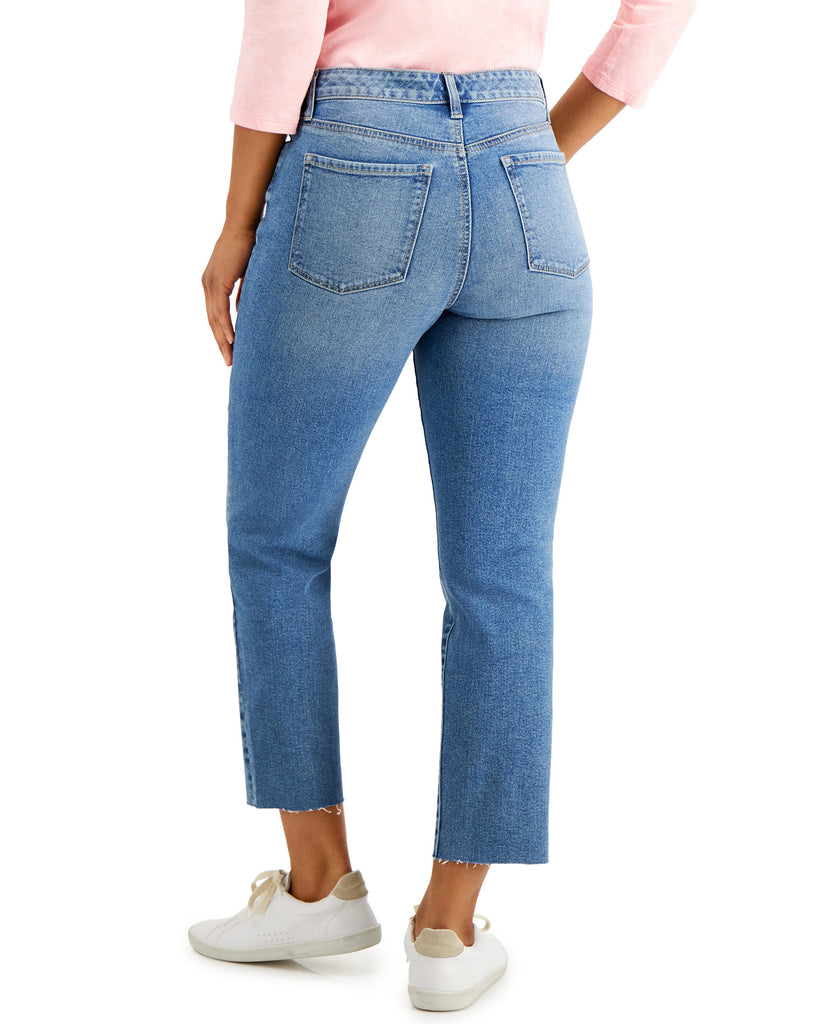 Style & Co Women High Rise Straight Crop Jeans