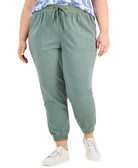 Style & Co Women Plus Jogger Pants New Pale Sage