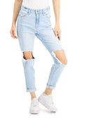 Celebrity Pink Women Ripped Mom Jeans