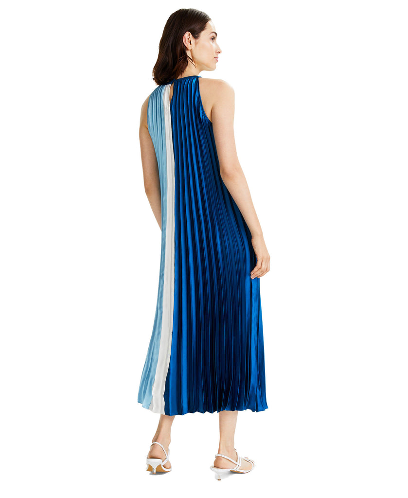 Alfani Women Colorblocked Pleated Midi Dress