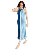 Alfani Women Colorblocked Pleated Midi Dress