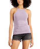 Planet Gold Women Racerback Tank Top Purple Ash