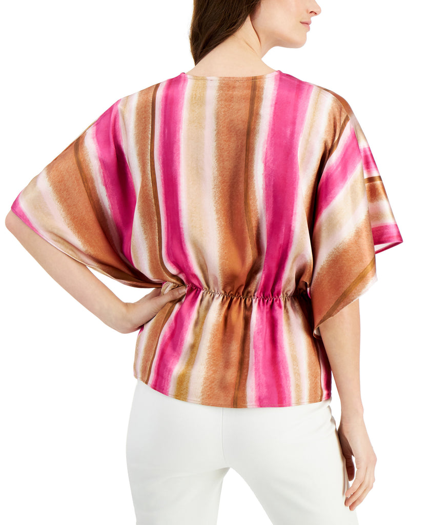 Alfani Women Striped Dolman Sleeve Top