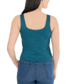 Hippie Rose Women Square Neck Lace Trim Top
