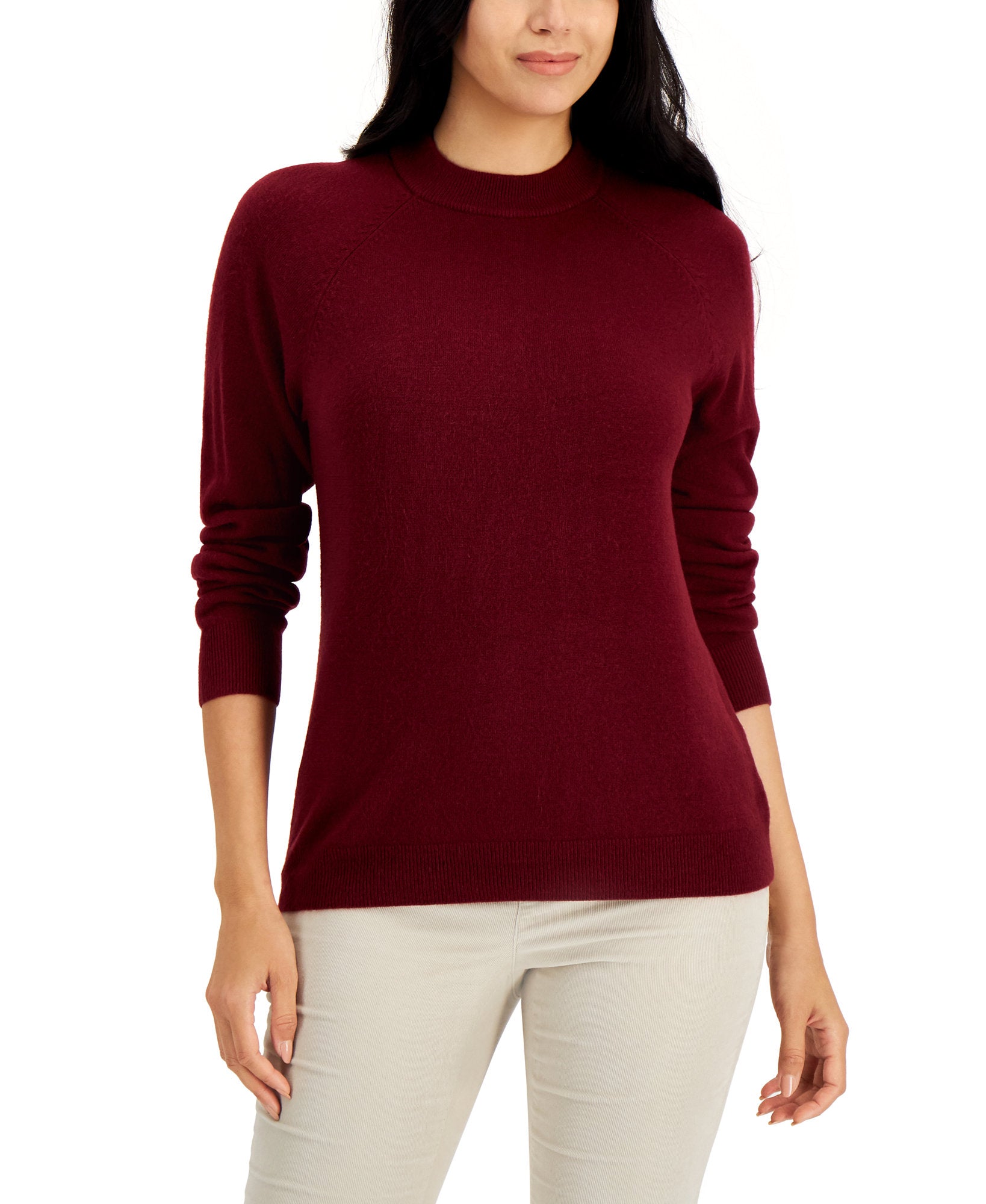 Women's Cotton Luxsoft Mock-Neck Sweater – Online Warehouse Sale