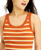 Hippie Rose Women Ribbed Striped Tank Top