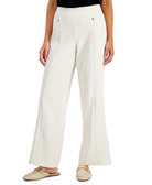 JM Collection Women Petite Wide Leg Pants Neo Natural