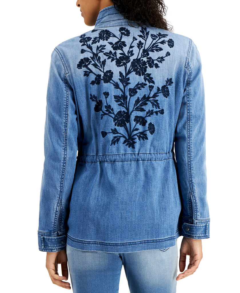 Style & Co Women Embroidered Jacket