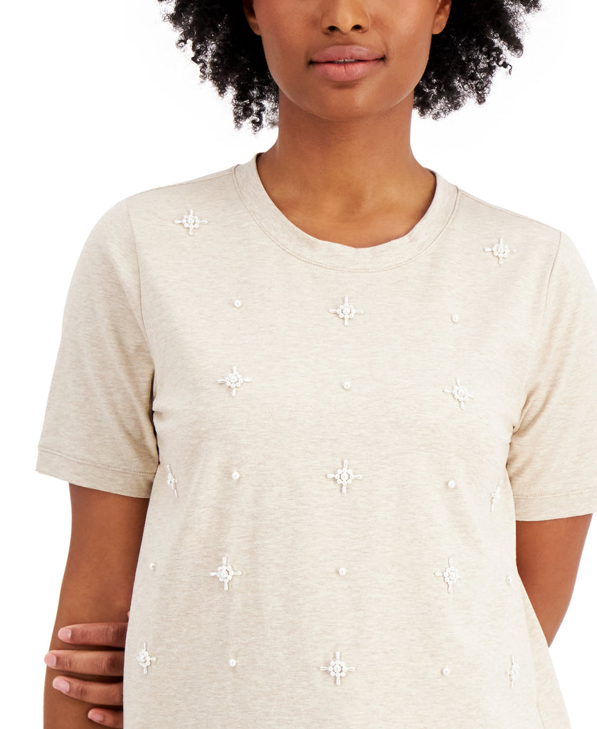 Charter-Club-Women-Embellished-Crewneck-T-Shirt