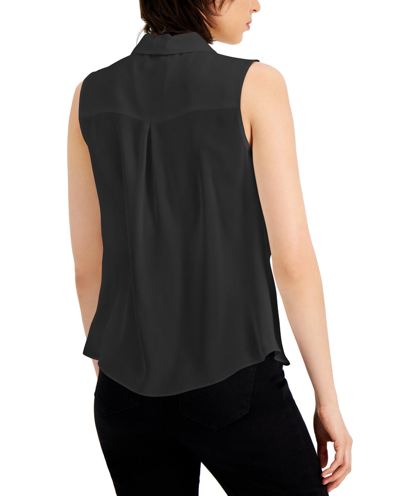 INC International Concepts Women Sleeveless Twist Front Top