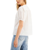INC International Concepts Women Cotton Pintucked Blouse