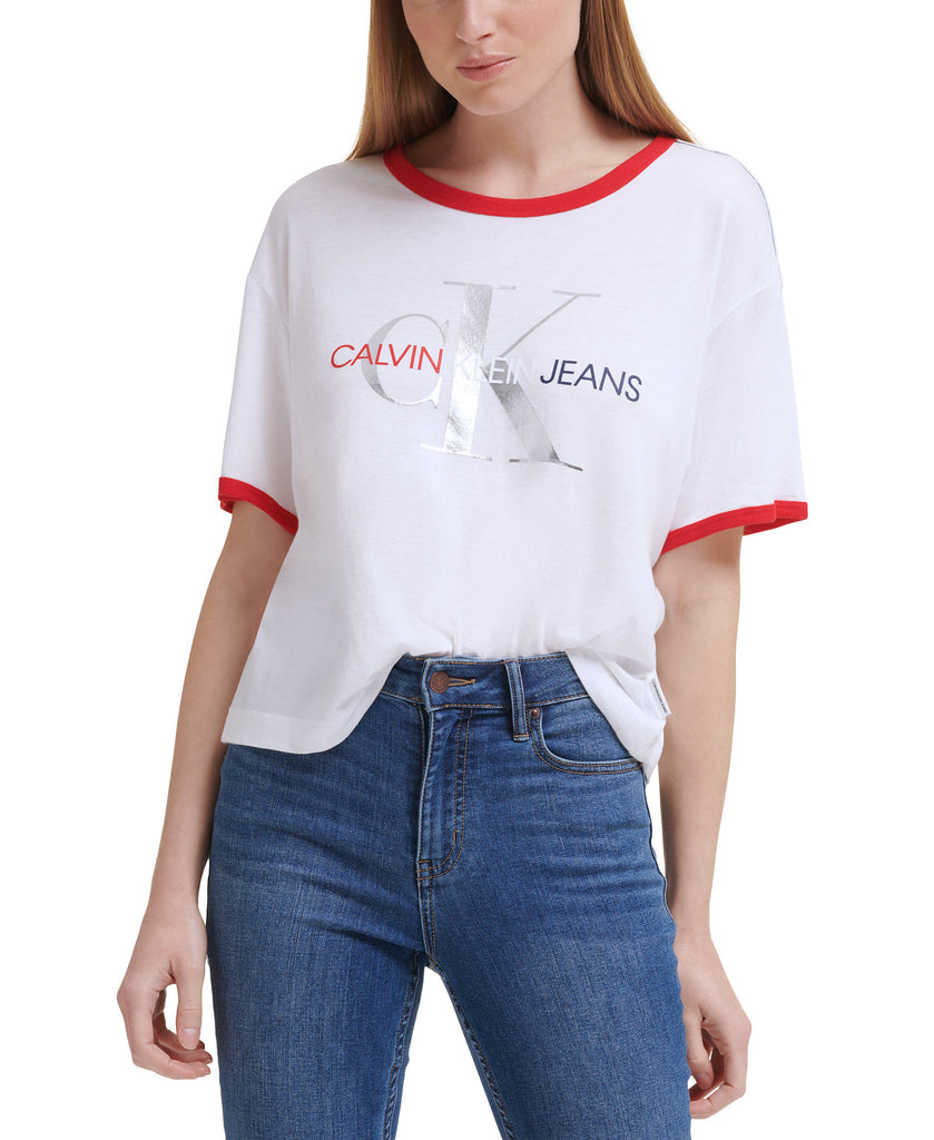 Calvin Klein Jeans Women Americana Logo T Shirt