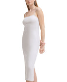 Calvin Klein Jeans Women Square Neck Ribbed Cotton Midi Calvin Klein Dress