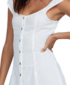 Roxy Women Think Again Cotton Mini Dress
