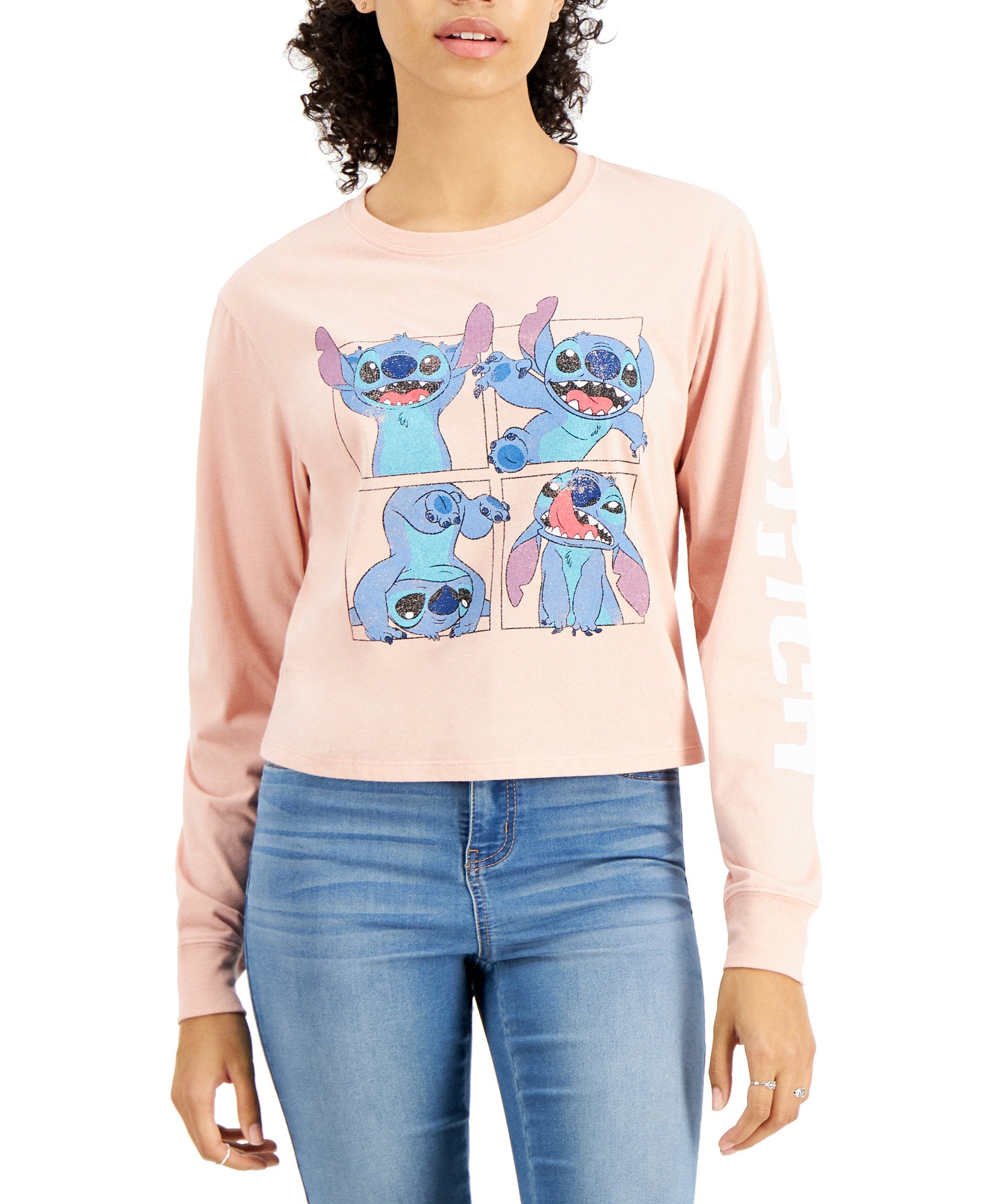 Disney Women Stitch Long Sleeve T Shirt